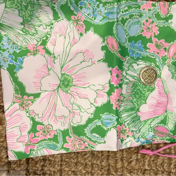 Lilly Pulitzer NEW putting green poppy land set of three packing cubes - Picture 7 of 8